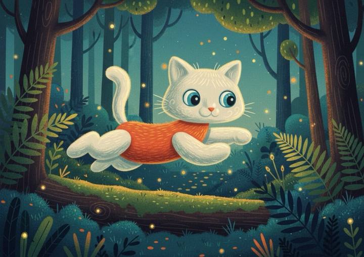 Toy turned into a magical illustrated story character